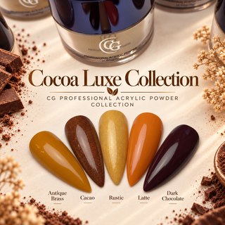 Cocoa Luxe Collection | Bundle de 5 Acrílicos Premium 0.5 oz