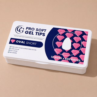 Pro Soft Gel Tips Oval Short