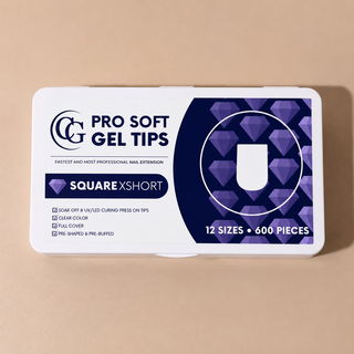 Pro Soft Gel Tips Square X Short