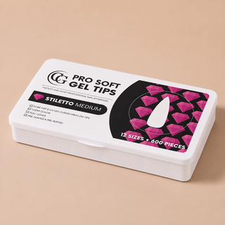 Pro Soft Gel Tips Stiletto Medium