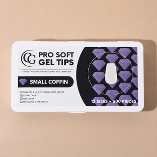Pro Soft Gel Tips Small Coffin