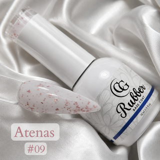 Rubber Base 09 – Blanco con Brillo Rosa