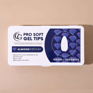 Pro Soft Gel Tips Almond Medium
